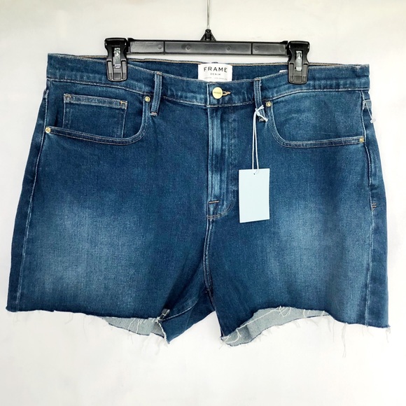 FRAME NWT Le Bridgette Longwater Shorts - Picture 1 of 10